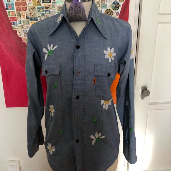 Vintage Levi’s daisy top - Picture 1 of 3